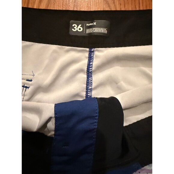 Hurley Overspray Board Shorts Mens 36 8" Striped Swim Trunks - Picture 3 of 6